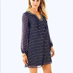 Lilly Pulitzer Colby navy dress sz 4